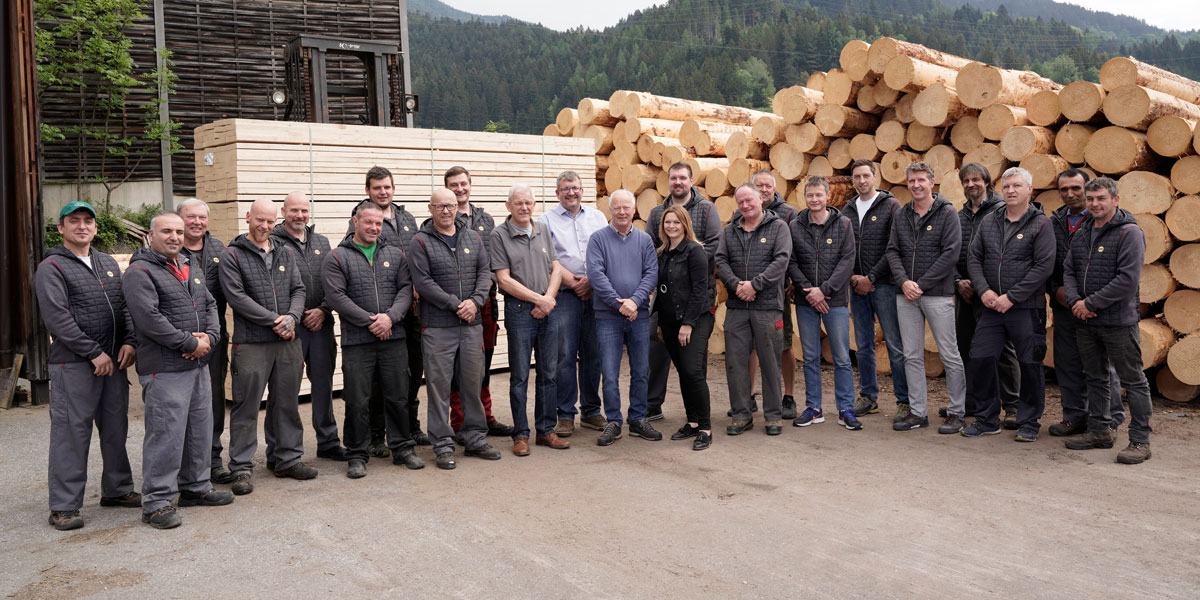 Das Team vom Sägewerk Kaml & Huber